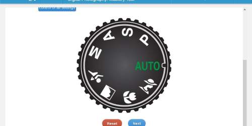 Drag each label to the correct location on the image. match each mode dial icon with its