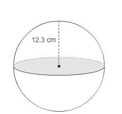What is the approximate volume of the sphere? use 3.14 to approximate pi and round the answer to th
