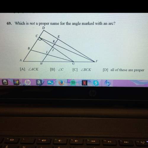 Which is not a proper name for the angle marked with an arc?