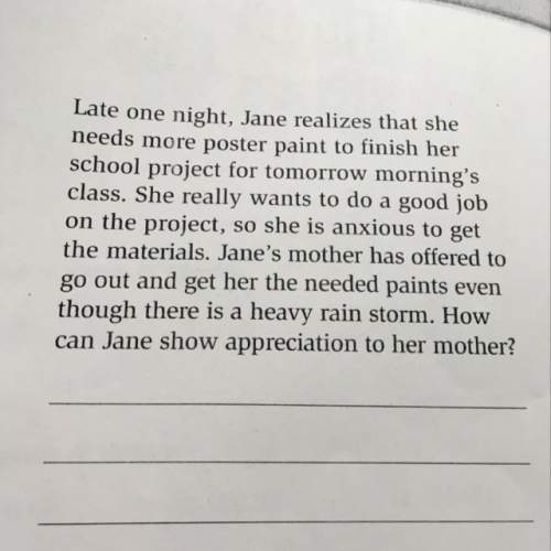 How can jane show appreciation to her mother