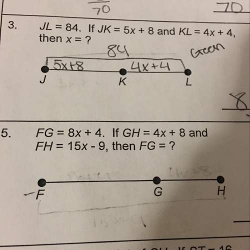 Fg=8x+4. if gh=4x+8 and fh=15x-9, then what does fh=?