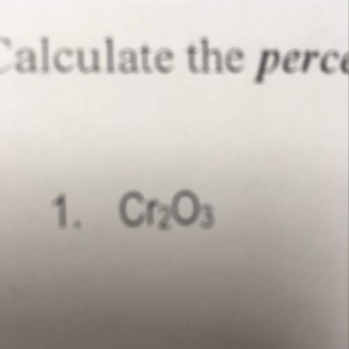 Calculate the percent composition of cr2o3