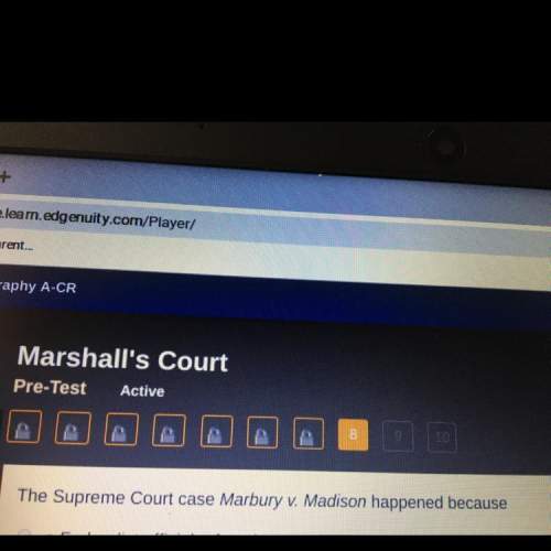 The supreme court case marbury v. madison happens because