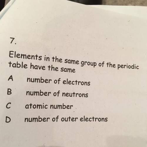 Elements in the same periodic table have the same a) number of electrons b) number