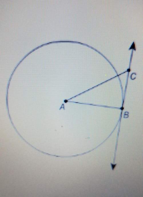 Bc is tangent to circle a at point b. what is m2acb if mzcab = 22° ?