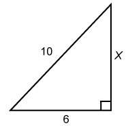 What is the value of x?  enter your answer in the box. x=  a right tri