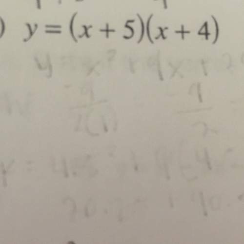 What is the vertex for for this equation?