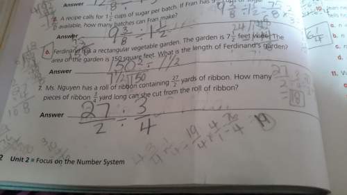 Ineed with the think pair and share question.show your work.also tell me if my divison for number 6
