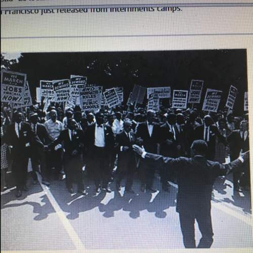 This image from the civil rights movement could best be described as an example  a) contractin