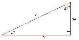 Fill in the blank. in the triangle below, x = _. round your answer to two decimal places.