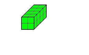 How many cubes are needed to pack the solid box?  a. 15 b. 20 c.