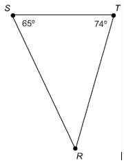 In the triangle shown, what is the value of the missing angle?  139°