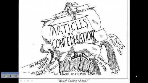 How does this cartoon represent an argument for the ratification of the constitution