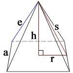 Find the slant height of this square pyramid.