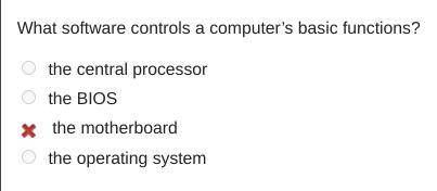 ﻿yall wanna  me : )what software controls a computer’s basic functions?  a. the central processor  b