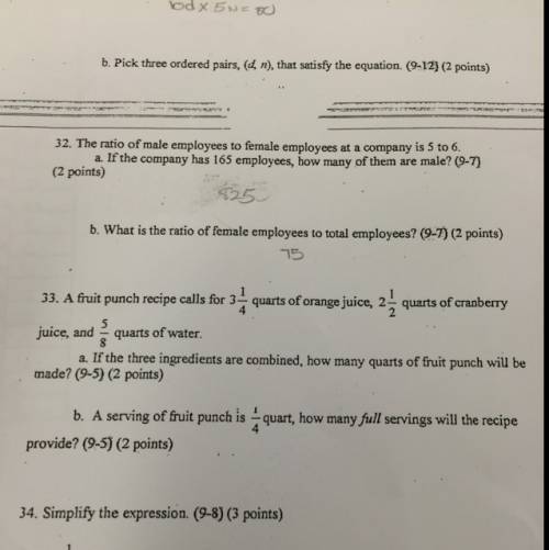 Number 33? Help with a and b