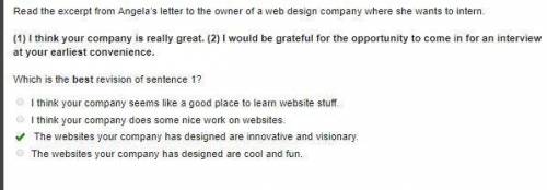 (1) i think your company is really great. (2) i would be grateful for the opportunity to come in for