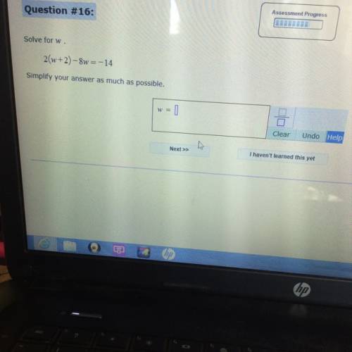 Can some one help me what does W = too