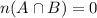 n(A\cap B)=0