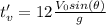 t_v'= 12\frac{V_0sin(\theta)}{g}