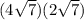 (4 \sqrt{7} )(2 \sqrt{7} )