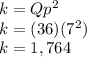 k=Qp^2\\k=(36)(7^2)\\k=1,764