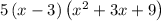 5\left(x-3\right)\left(x^2+3x+9\right)