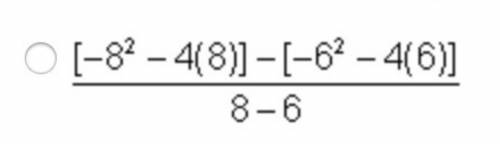 Which expression below gives the average rate of change of the function g(x) = -x2 - 4x on the inter