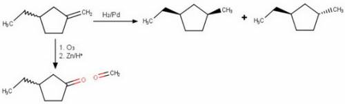 Compound x has the formula c8h14. x reacts with one molar equivalent of hydrogen in the presence of