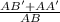 \frac{AB'+AA'}{AB}