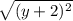 \sqrt{(y+2)^2}