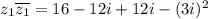 z_1\overline {z_1}=16-12i+12i-(3i)^2