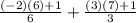\frac{(-2)(6)+1}{6}+\frac{(3)(7)+1}{3}