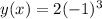 y(x)=2(-1)^3