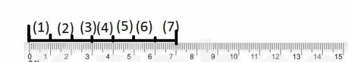 Draw a line segment 7cm long . mark and count 1-cm lengths to check the length ?   plz  me out