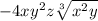 -4xy^2z \sqrt[3]{x^2y}