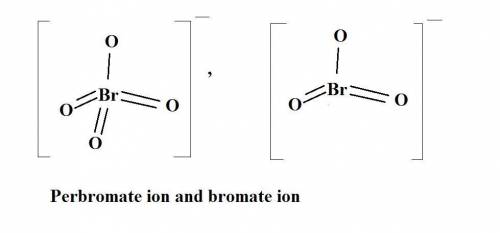 Name the anion obtained by removing one oxygen atom from the perbromate ion, bro4 -