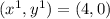 (x^1,y^1)=(4,0)