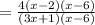 =\frac{4(x-2)\left(x-6\right)}{(3x+1)\left(x-6\right)}