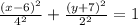 \frac{(x-6)^2}{4^2}+\frac{(y+7)^2}{2^2}= 1