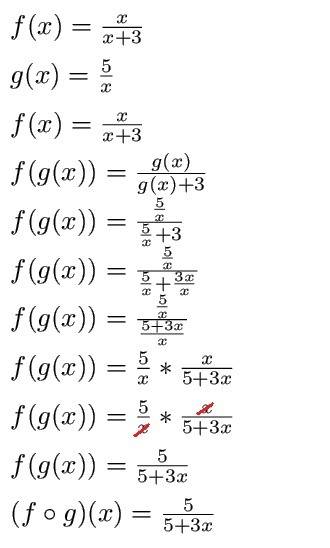 Need  with the composition of rational functions. i have attached a screenshot of the question.