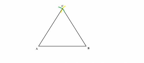 Use a compass and straightedge to construct an equilateral triangle using the length (ab) ̅ for the