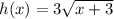h(x)=3\sqrt{x+3}