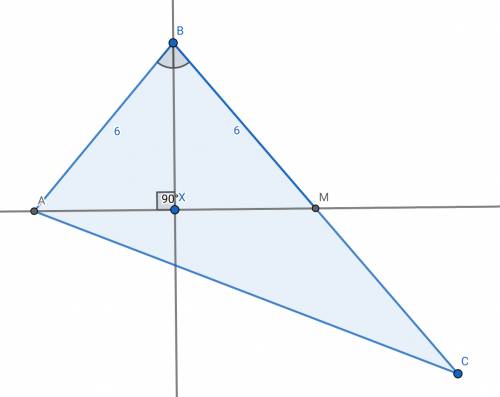 In ∆abc, the median am (m ∈ bc ) is perpendicular to the angle bisector bk (k ∈ ac ). find ab, if bc