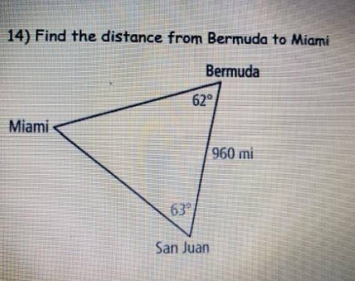 If the distance from bermuda to san juan is 954 miles, what is the distance from san juan to miami.