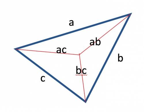 Prove that any median in a triangle is less than the half of the triangle's perimeter.