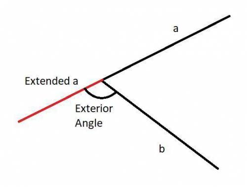 What is an exterior angle of a triangle abc 4 7 12 1