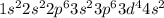 1s^22s^22p^63s^23p^63d^44s^2