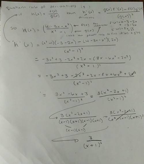  \frac{4-3x- x^{2} }{x^2-1} 
