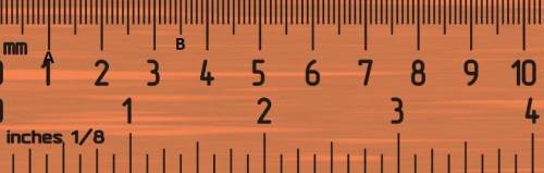 Use the interactive ruler to determine the lengths of the line segments. segment ab measures units.